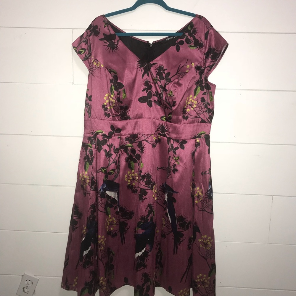 EShakti custom fit & flare dress
